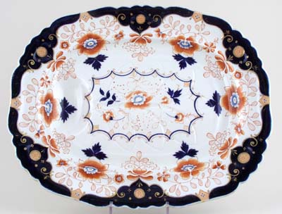 Meat Dish or Platter with tree and well c1840